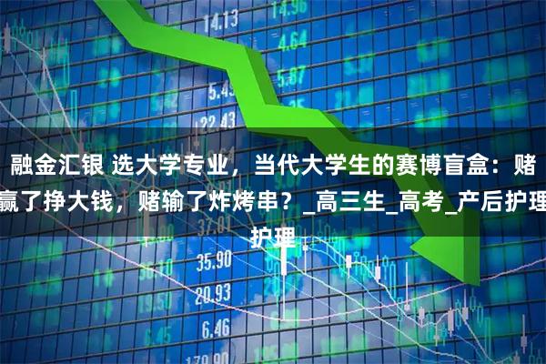 融金汇银 选大学专业，当代大学生的赛博盲盒：赌赢了挣大钱，赌输了炸烤串？_高三生_高考_产后护理