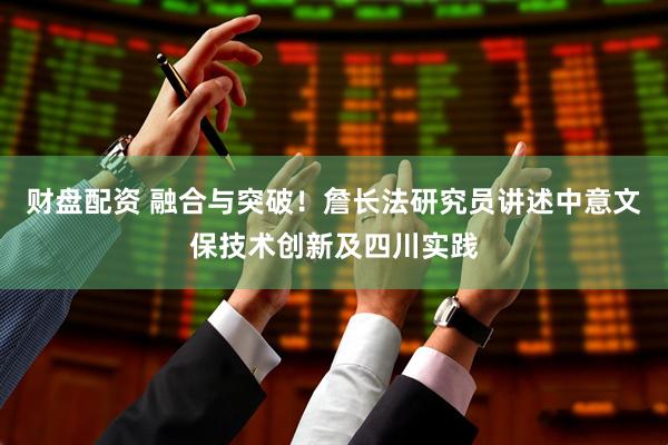 财盘配资 融合与突破！詹长法研究员讲述中意文保技术创新及四川实践